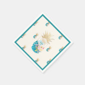 PixDezines Aloha Ananas/Aquamarin/DIY Hintergrund Serviette (Ecke)