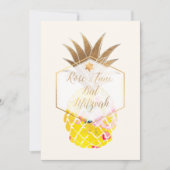PixDezines Aloha Ananas/Aquarell/Bat Mitzvah Einladung (Vorderseite)