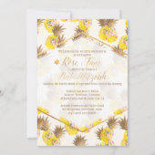 PixDezines Aloha Ananas/Aquarell/Bat Mitzvah Einladung (Rückseite)