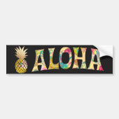 PixDezines Aloha Ananas Autoaufkleber (Vorne)