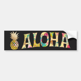 PixDezines Aloha Ananas Autoaufkleber