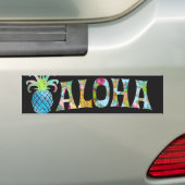 PixDezines Aloha Ananas Autoaufkleber (Auf Auto)
