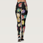 PixDezines Aloha Ananas/DIY Bckgrnd Color Leggings (Rückseite)