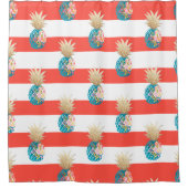 PixDezines Aloha Ananas/DIY Hintergrund Duschvorhang (Vorderseite)