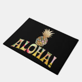 PixDezines Aloha Ananas/DIY-Hintergrund Fußmatte (Schrägansicht)