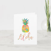 PixDezines Aloha Ananas/DIY Hintergrund Karte (Vorderseite)