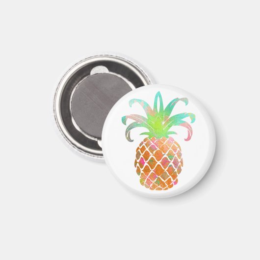 PixDezines Aloha Ananas/DIY Hintergrund Magnet (Vorderseite/Rückseite)