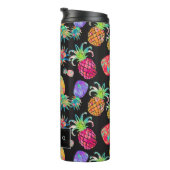 PixDezines Aloha Ananas/DIY Hintergrund Thermosbecher (Nach rechts gedreht)