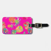 PixDezines Aloha Ananas Gepäckanhänger (Vorderseite horizontal)