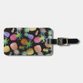 PixDezines Aloha Ananas Gepäckanhänger (Vorderseite horizontal)