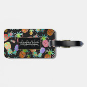 PixDezines Aloha Ananas Gepäckanhänger (Rückseite horizontal)
