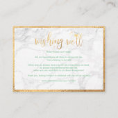 PixDezines Aloha Ananas/Gold/Marmor/Unterlage Begleitkarte (Rückseite)