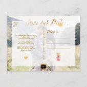 PixDezines Aloha Ananas/Hot Pink/ Ankündigungspostkarte (Rückseite)