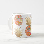 PixDezines Aloha Ananas+Imitat Gold Kaffeetasse (Vorderseite Links)