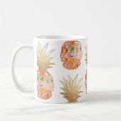 PixDezines Aloha Ananas+Imitat Gold Kaffeetasse (Links)