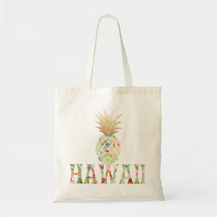 PixDezines Aloha Ananas+Imitat-Gold Tragetasche