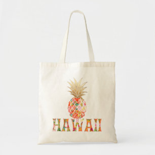 PixDezines Aloha Ananas+Imitate Gold Tragetasche