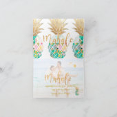 PixDezines Aloha Ananas/Mahalo Dankeskarte (Innenseite)