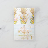 PixDezines Aloha Ananas/Mahalo Dankeskarte (Innenseite)