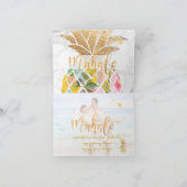 PixDezines Aloha Ananas/Mahalo Dankeskarte (Innenseite)