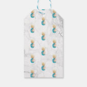 PixDezines Aloha Ananas/Marmor Geschenkanhänger (Rückseite)