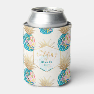 PixDezines Aloha Ananas Muster/DIY Hintergrund Dosenkühler