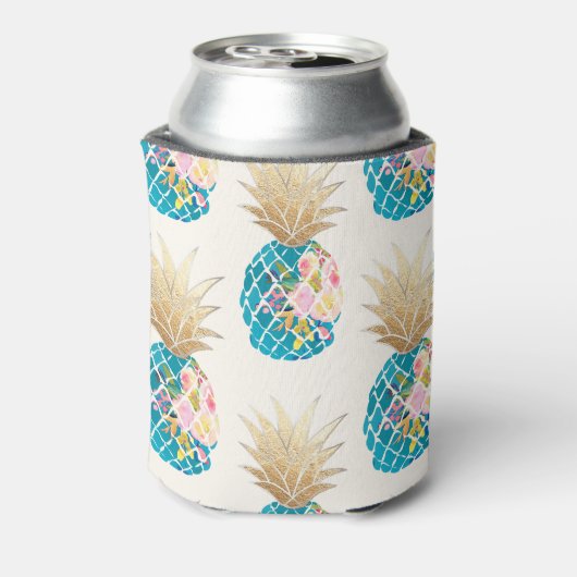 PixDezines Aloha Ananas Muster/DIY Hintergrund Dosenkühler (Kanne Rückseite)