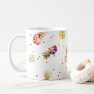 PixDezines Aloha Ananas-Muster Kaffeetasse