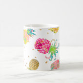 PixDezines Aloha Ananas Muster Kaffeetasse (Mittel)