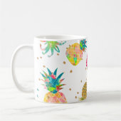 PixDezines Aloha Ananas Muster Kaffeetasse (Links)