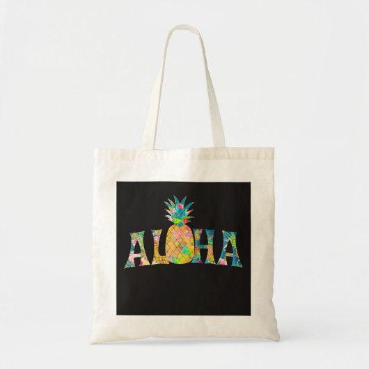PixDezines Aloha Ananas Tragetasche (Vorne)