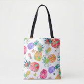 PixDezines Aloha Ananas Wasserfarbe Tasche (Vorderseite)
