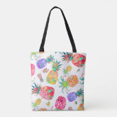 PixDezines Aloha Ananas Wasserfarbe Tasche (Rückseite)
