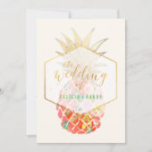 PixDezines Aloha Hawaiian Ananas/DIY Backgroun Einladung (Vorderseite)