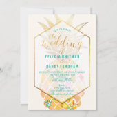 PixDezines Aloha Hawaiian Ananas/DIY Bckgrnd Einladung (Rückseite)