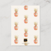PixDezines Aloha Hawaiian Ananas/Platzkarten Platzkarte (Rückseite)
