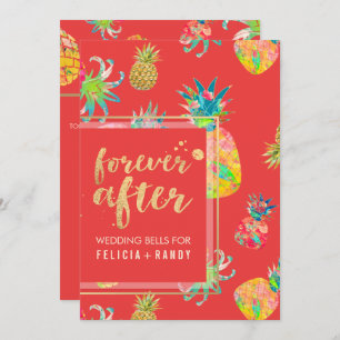 PixDezines Aloha Hawaiianische Ananas/DIY Coral Einladung