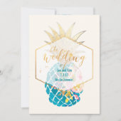 PixDezines Aloha Hawaiianische Ananas/DIY-Farbe Einladung (Vorderseite)