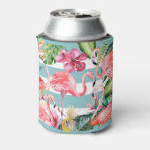 PixDezines Aloha Luau Pink Flamingos Dosenkühler (Kanne Rückseite)
