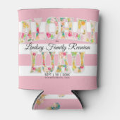 PixDezines Aloha Luau Pink Flamingos Dosenkühler (Vorderseite)