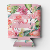 PixDezines Aloha Luau Pink Flamingos Dosenkühler (Rückseite)