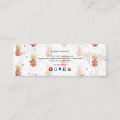 PixDezines ALOHA PINEAPPLE/HOT PINK/IMITATS GOLD Telefonnummerkarte (Rückseite)