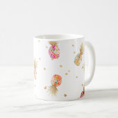 PixDezines Aloha Pineapples Muster Kaffeetasse (VorderseiteRechts)