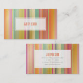 PixDezines-Aminbu-Streifen/Gold Visitenkarte (Vorne/Hinten)