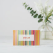 PixDezines-Aminbu-Streifen/Gold Visitenkarte (Stehend Vorderseite)