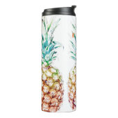 PixDezines Ananas/DIY Hintergrundfarbe Thermosbecher (Nach links gedreht)