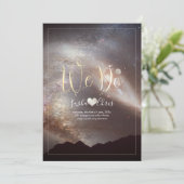 PixDezines Andromen Milky Way/NASA Space Einladung (Stehend Vorderseite)