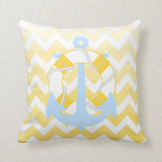 PixDezines-Anker/nautisch/Zickzack/wasserfarben Kissen