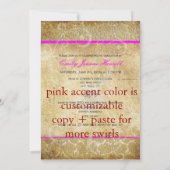 PixDezines Anpassbare Akzent-/Abschlüsse Einladung (Rückseite)