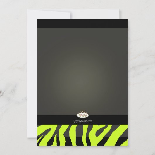 PixDezines Apfel Martini Bachelorette / Farbe Einladung (Rückseite)